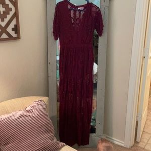 Honey punch lace dress